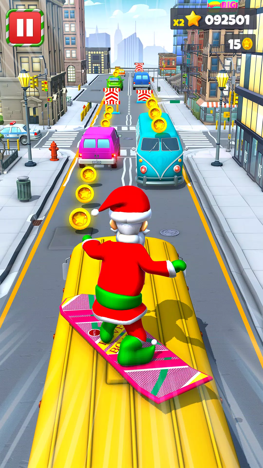 Xmas Santa Surfer Running Game APK for Android Download