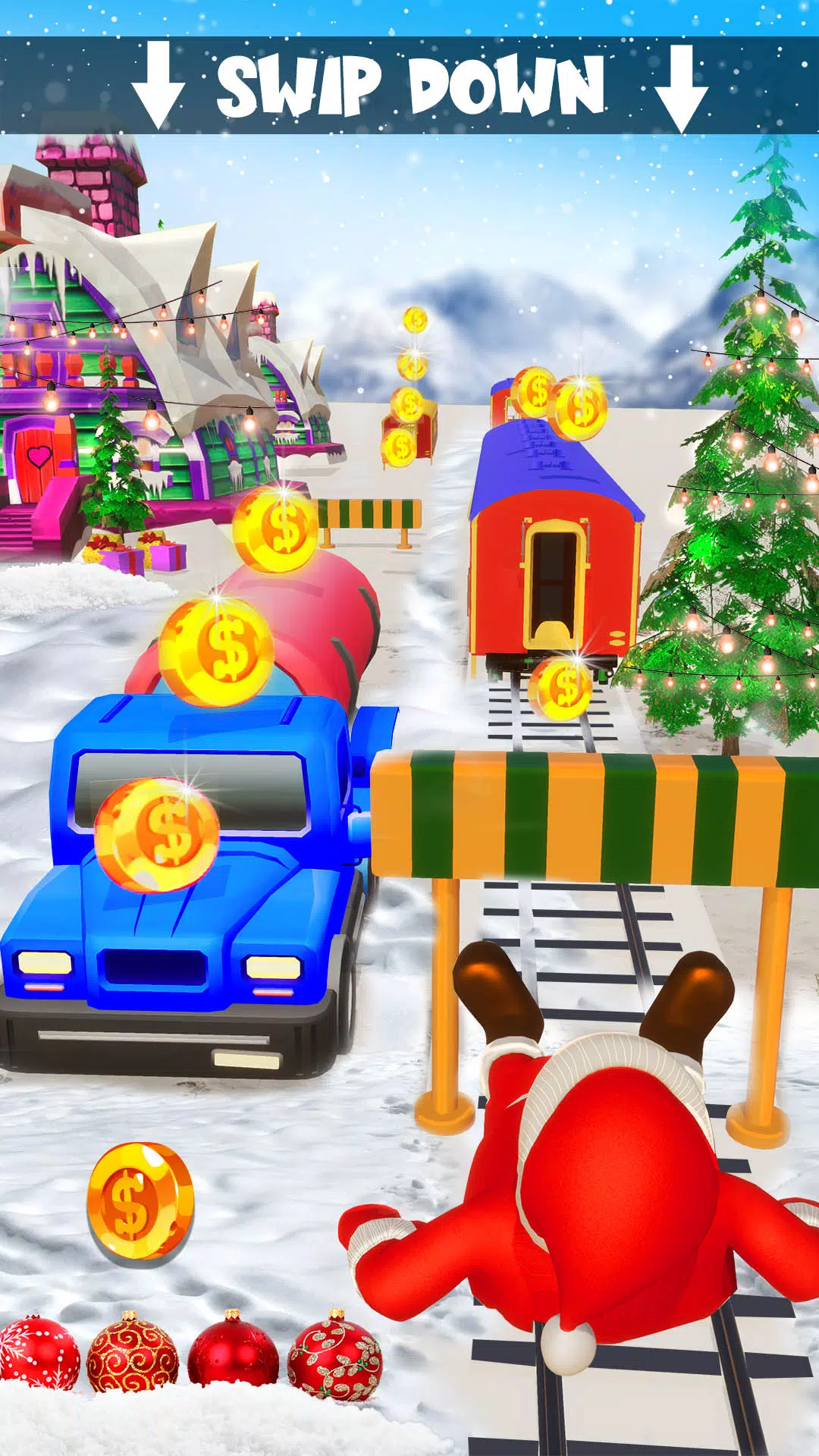 Xmas Santa Surfer Running Game APK for Android Download