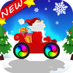 Père Noël Cart Hill Climb Livraison de cadeaux