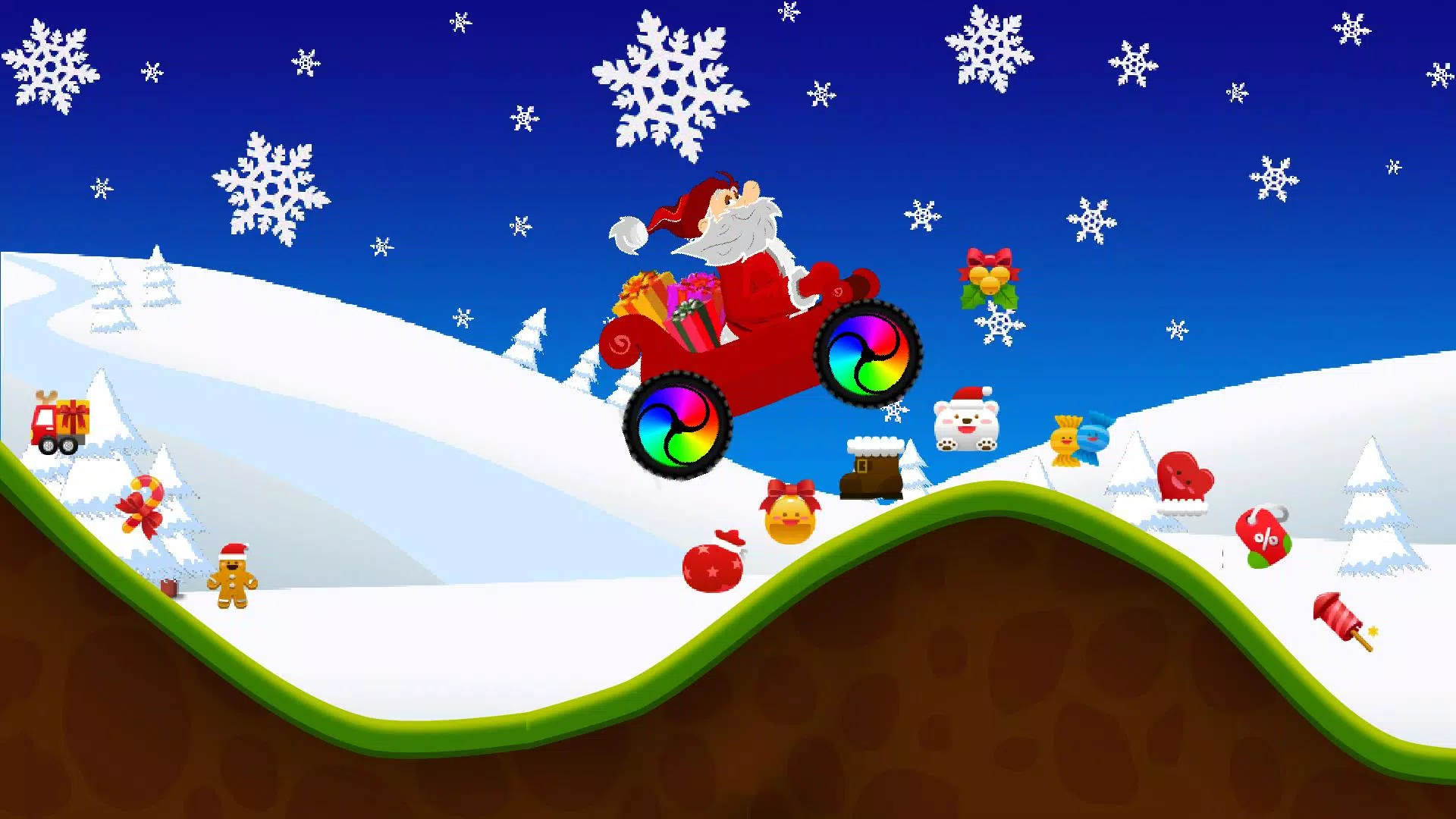 بابا نويل و عربة تسليم الهدايا APK للاندرويد تنزيل