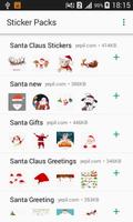 Santa Claus Christmas Stickers For Whatsapp Affiche