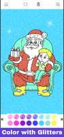 Glitter Santa Coloring Book poster