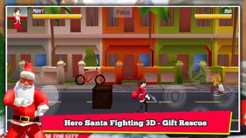 Hero Santa Fighting 3D - Gift Rescue capture d'écran 2