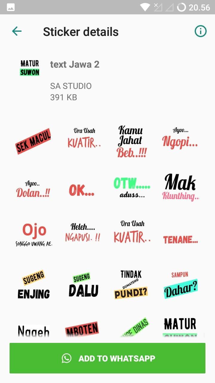 Stiker Wa Bahasa Jawa For Android Apk Download