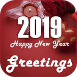 New Year 2019 Greetings simgesi