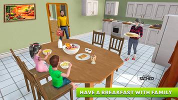 Virtual Father Life Simulator - Famille heureuse Affiche
