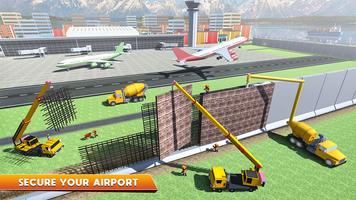 Construção da parede de segurança do aeroporto imagem de tela 3