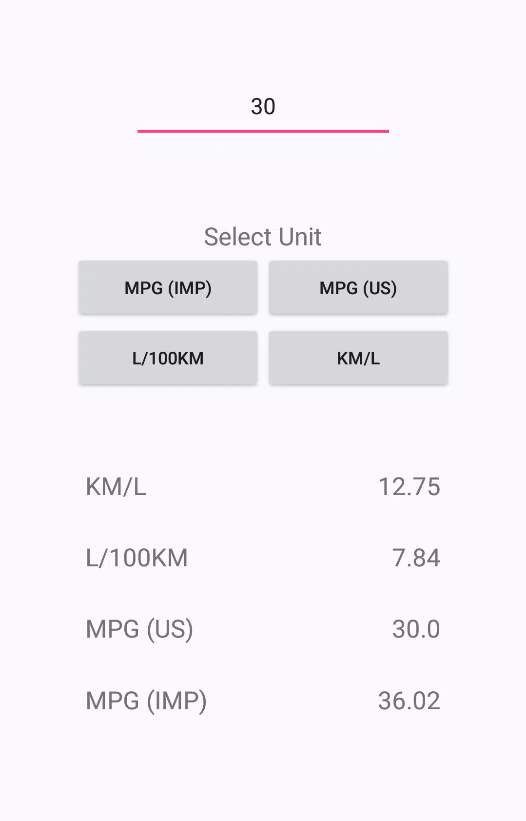 MPG to KM/L Converter APK pour Android Télécharger