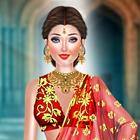 Indian Makeup Dress Saree Game icon