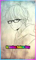 Drawing Anime Boy Affiche