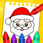 Santa Rainbow Canvas icono