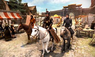 Ertugrul Gazi équitation 3D Affiche