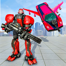 volar limusina policía robot transformación coche APK