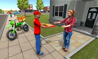 game pengiriman pizza 3D poster