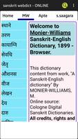 Sanskrit Words Diction on Net Affiche