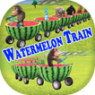 Funny Monkey Drives Watermelon Train
