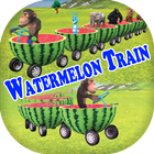 Funny Monkey Drives Watermelon Train ícone