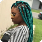 African braids hairstyle أيقونة