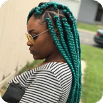 African braids hairstyle icon