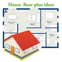 House floor plan ideas الملصق