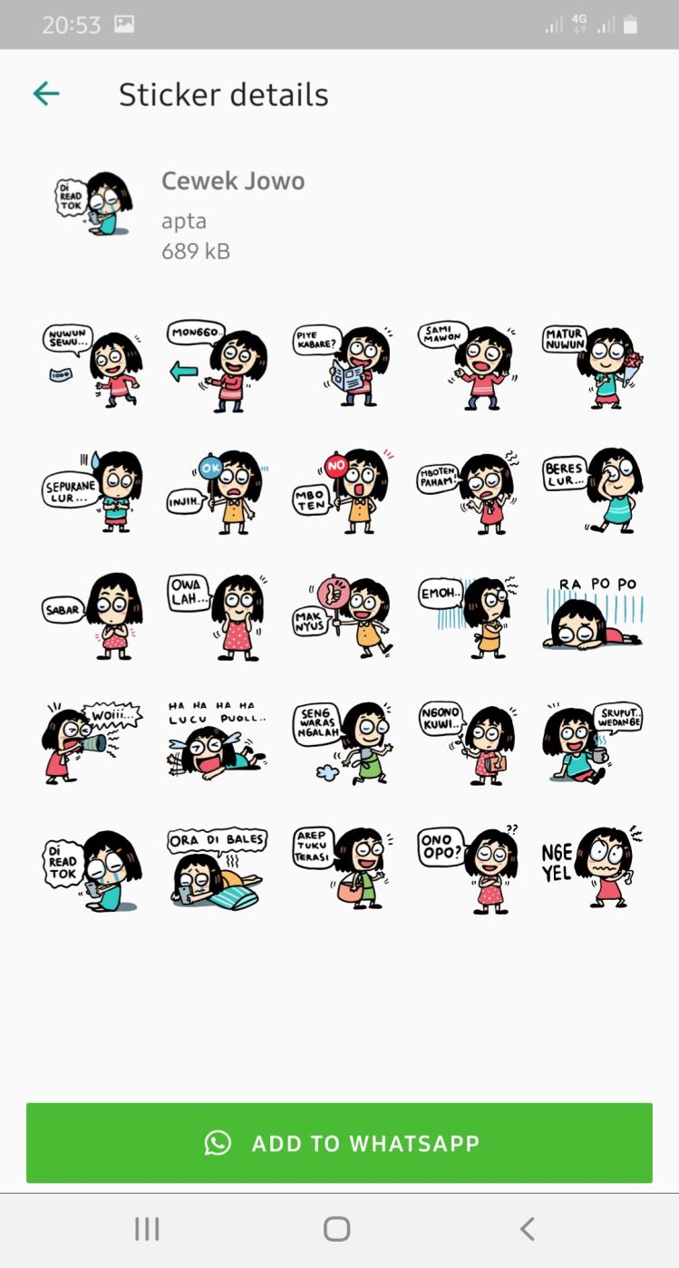 Stiker Lucu Bahasa Jawa Wastickerapps For Android Apk Download