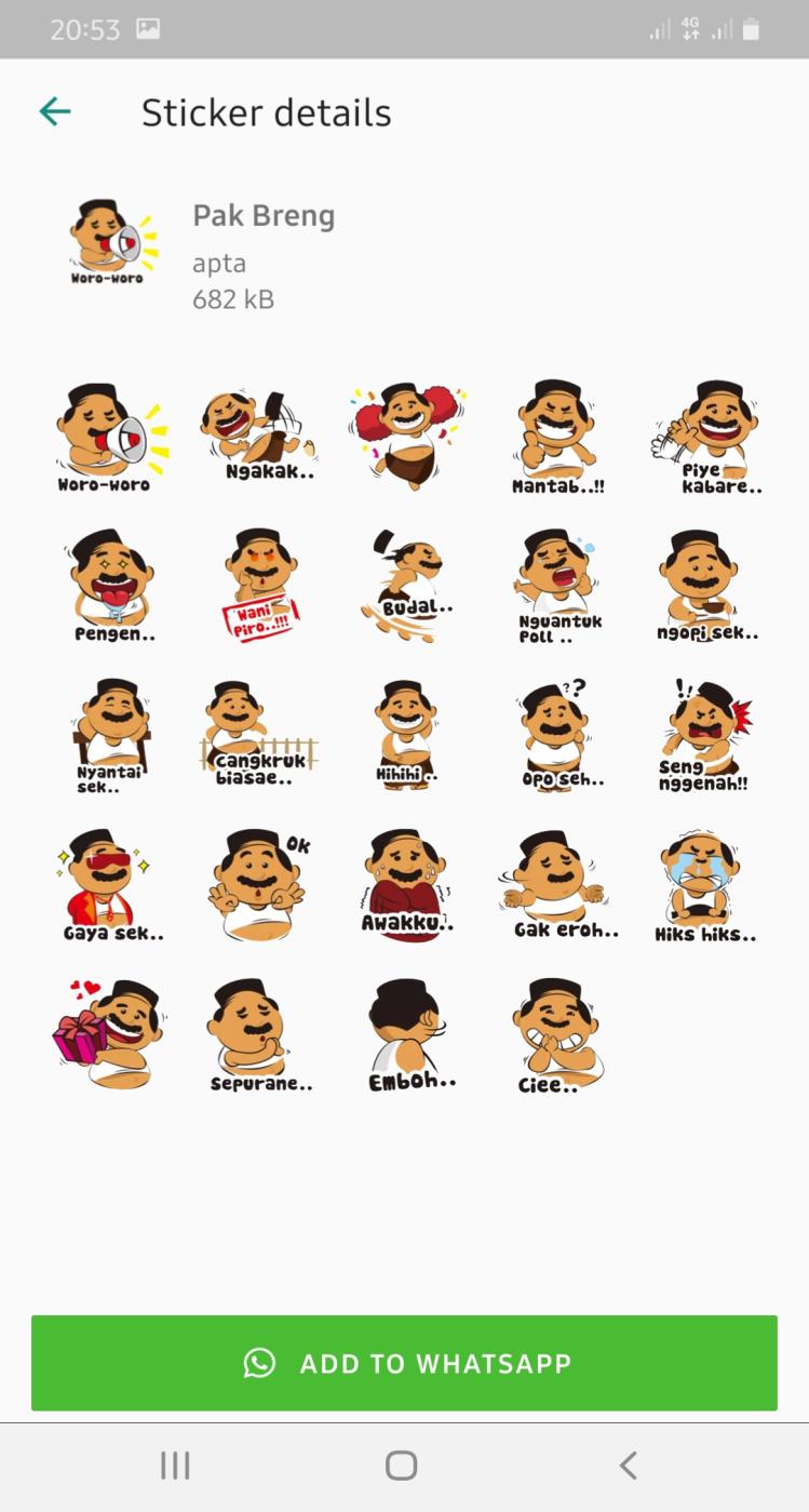 Stiker Lucu Bahasa Jawa Wastickerapps For Android Apk Download