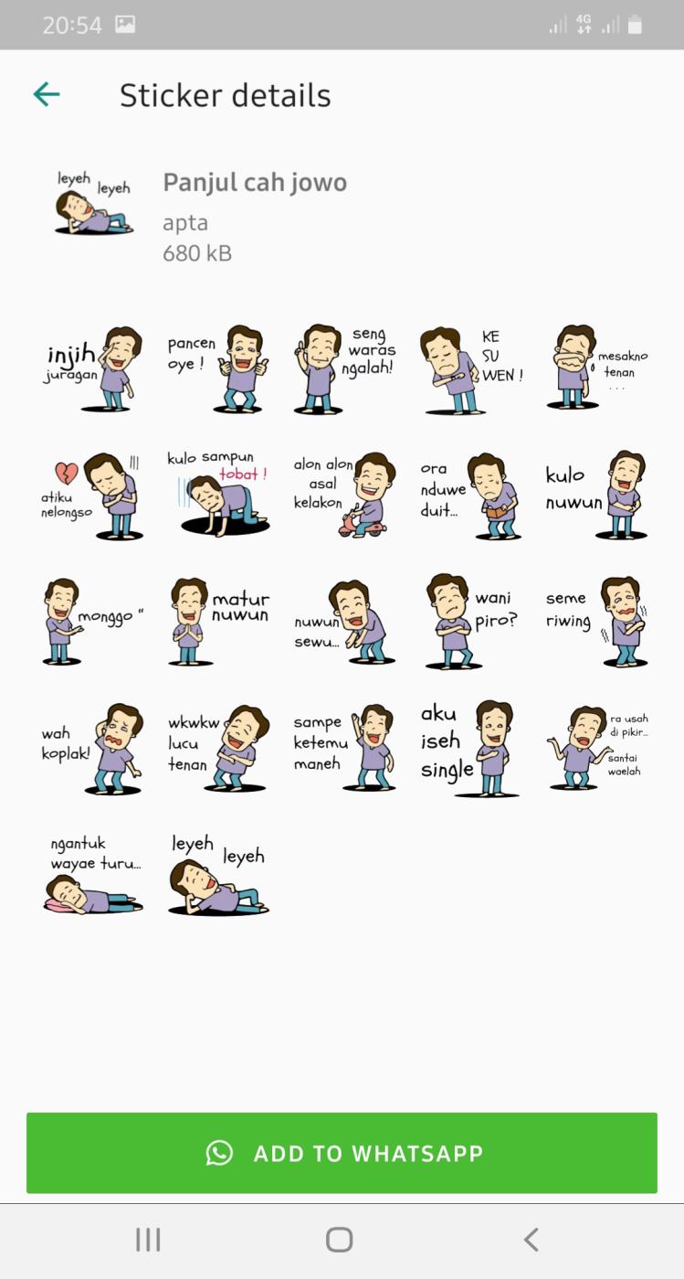 Stiker Lucu Bahasa Jawa Wastickerapps For Android Apk Download