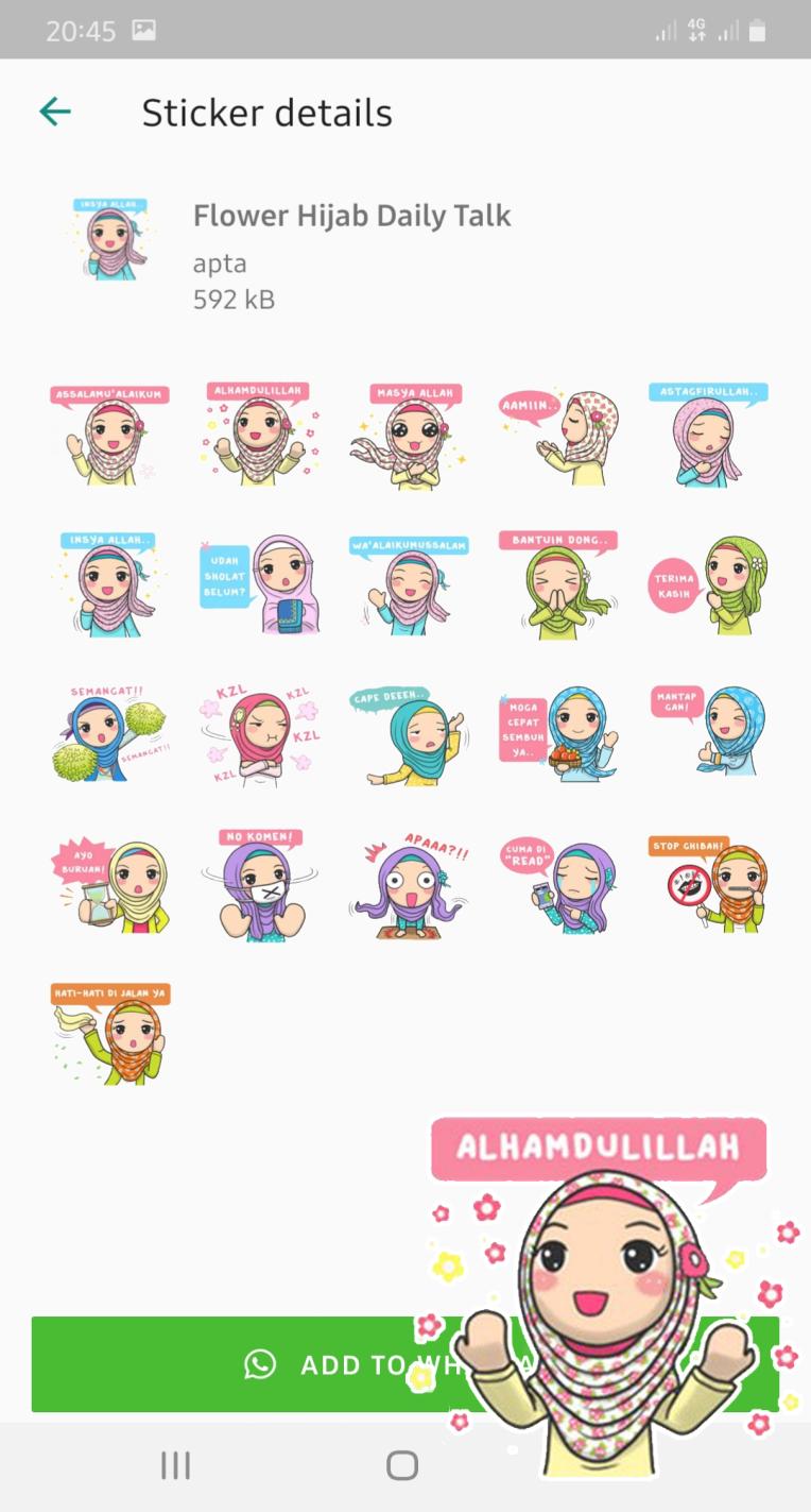 Stiker Muslimah Berhijab Wastickerapps For Android Apk Download