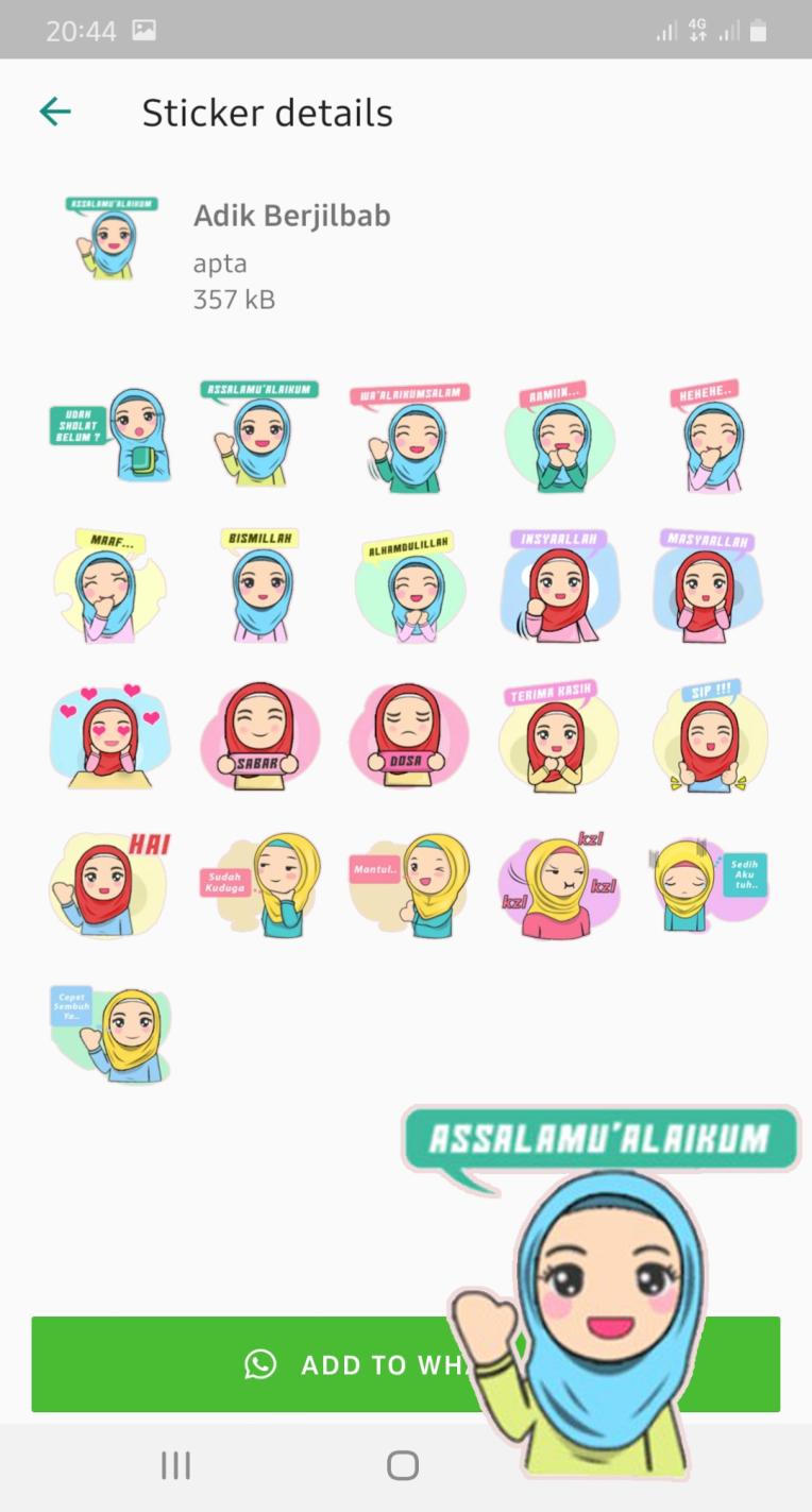 Stiker Muslimah Berhijab Wastickerapps For Android Apk Download