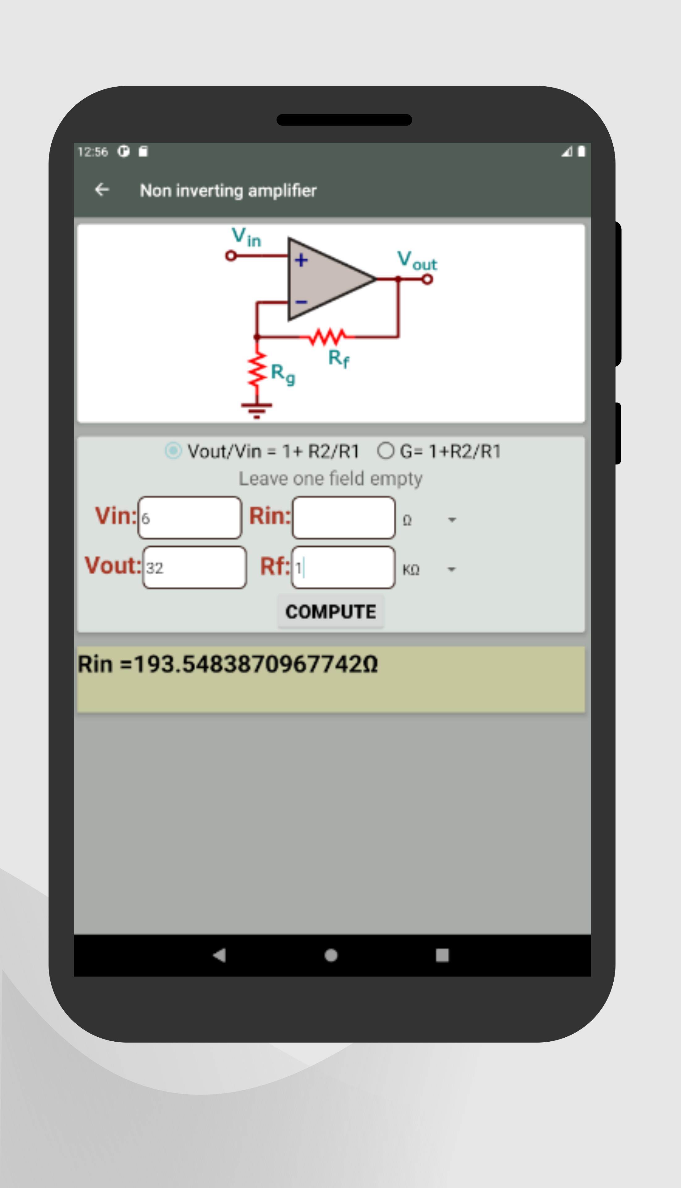 Electrocalc - electronic circuit calculator for Android - APK Download