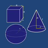 Volume calculator - 3D shapes icon