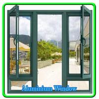 Conceptions de fenêtre en aluminium Affiche