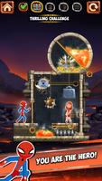 Spider Hero - Rescue Game & Pin Pull اسکرین شاٹ 1