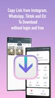 Downloader for Instagram, WhatsApp, Tiktok and Etc Affiche