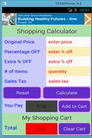 Shopping Calculator Affiche