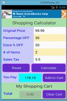 Shopping Calculator स्क्रीनशॉट 1