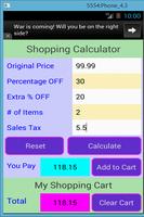 Shopping Calculator capture d'écran 2