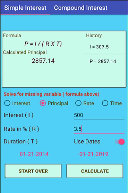 simple interest calculator for