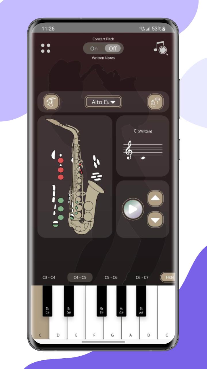 Descarga de APK de Saxophone Fingering Chart para Android