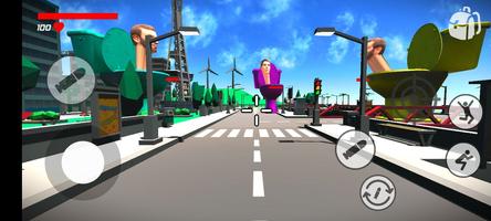 Scary Skibidi Toilet Game تصوير الشاشة 1