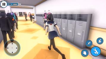 YUMI Anime High School Girl Life 3D постер
