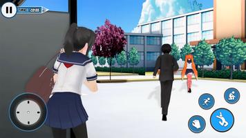 YUMI Anime High School Girl Life 3D скриншот 2