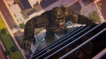 狂野憤怒的巨型大猩猩怪物獵人城市橫衝直撞 - 哥斯拉遊戲 截图 2