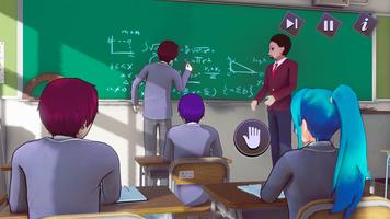 动漫高中男孩生活模拟器 - 动漫高中游戏 3D 截圖 3