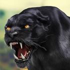 검은색 표범 삶 모의 실험 장치 야생의 동물 공격 게임 아이콘