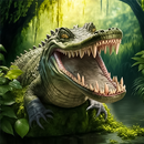 飢餓的鱷魚動物攻擊  野生動物狩獵遊戲 APK