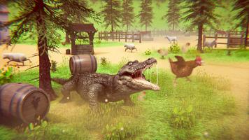 飢餓的鱷魚動物攻擊  野生動物狩獵遊戲 截圖 1