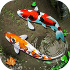 Fish Live Wallpaper 3D: Aquarium koi Pond 2018 ไอคอน