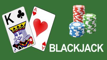 Blackjack 21 Card Game Friends Affiche