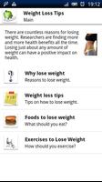 Weight Loss Tips Affiche